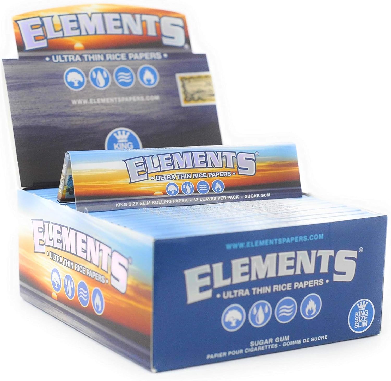 Photograph of product: Elements - King Size Slim Rolling Papers