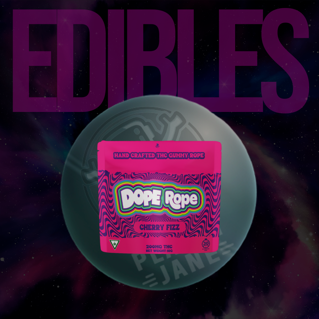 Photograph of product: Dope Rope - 200mg Gummy Rope - Cherry Fizz