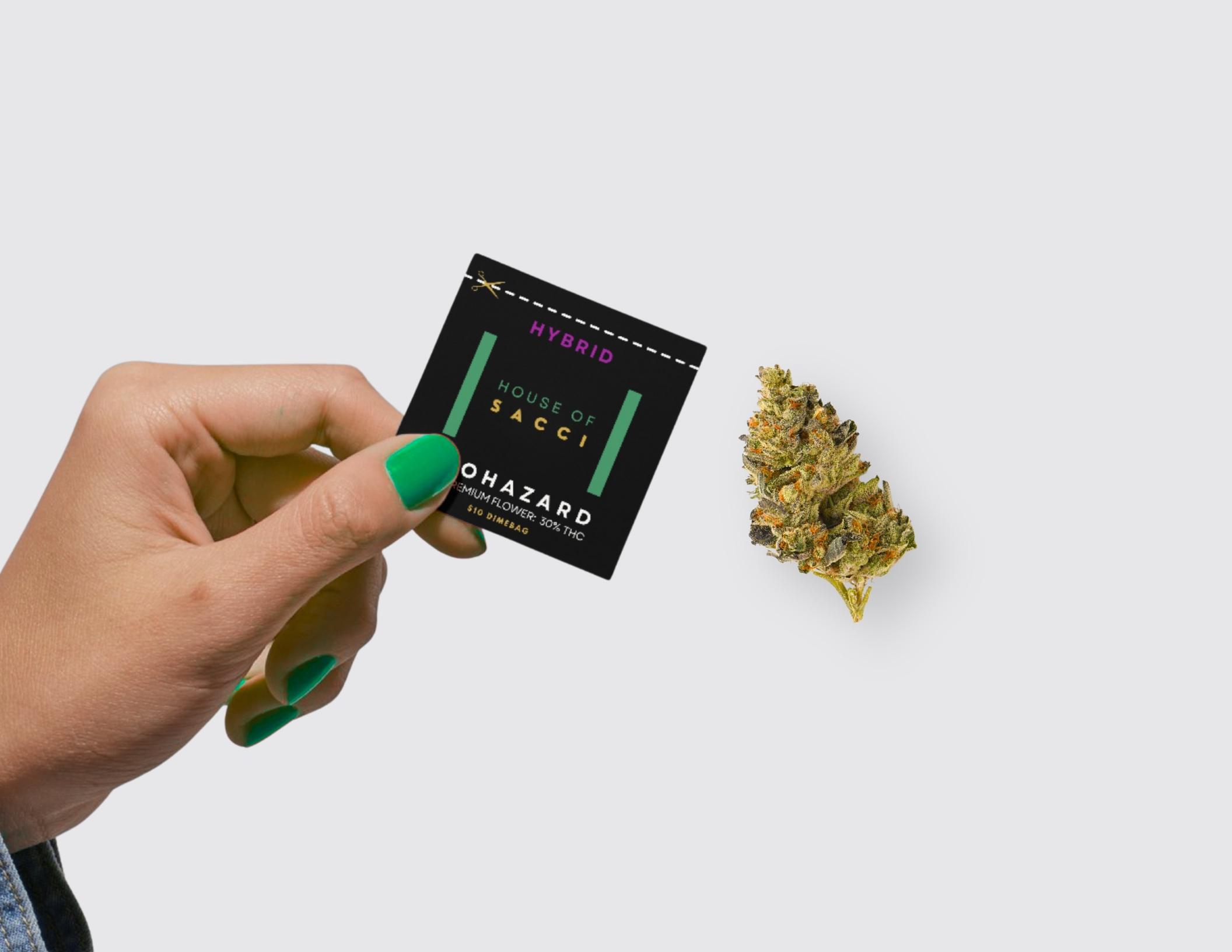 Photograph of product: House Of Sacci | Biohazard | Dime Bag - .7g
