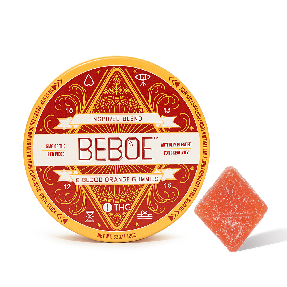 Photograph of product: Beboe - Blood Orange Inspired Gummy - 100mg
