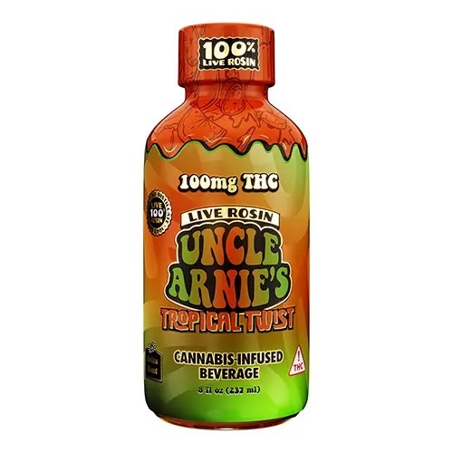 Photograph of product: UNCLE ARNIE'S: TROPICAL TWIST LIVE RESIN 100MG 8OZ