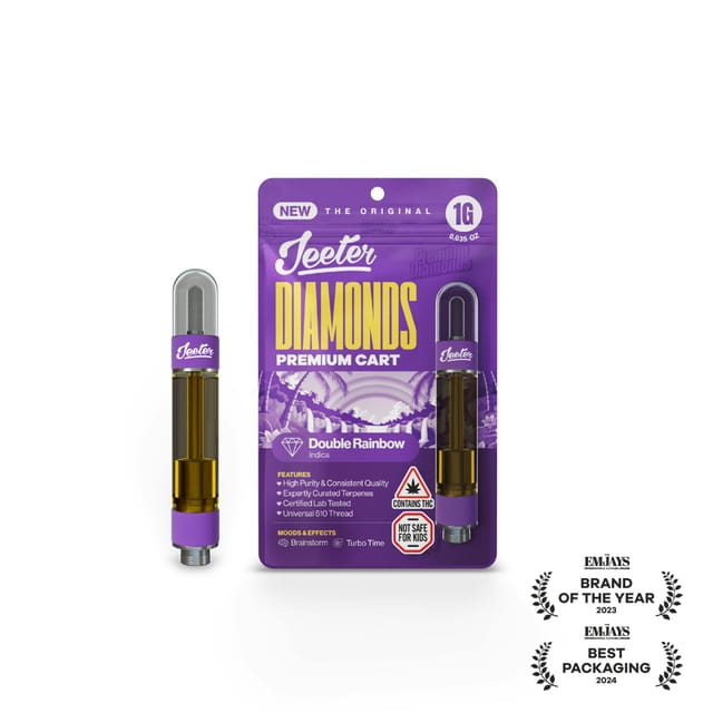 Photograph of product: Double Rainbow | 1g Liquid Diamond Vape Cartridge - 
