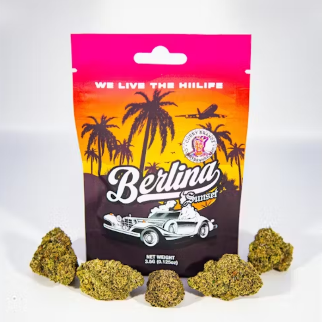 Photograph of product: Curry Brandz - Berlina Sunset - Pre-Pack - - Oui'd - 3.5g