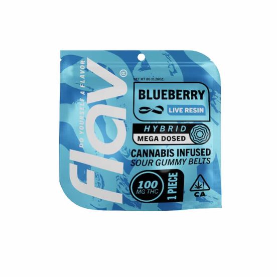 Photograph of product: Flav - Macro Belt - Blueberry - Live Resin - 100mg - 