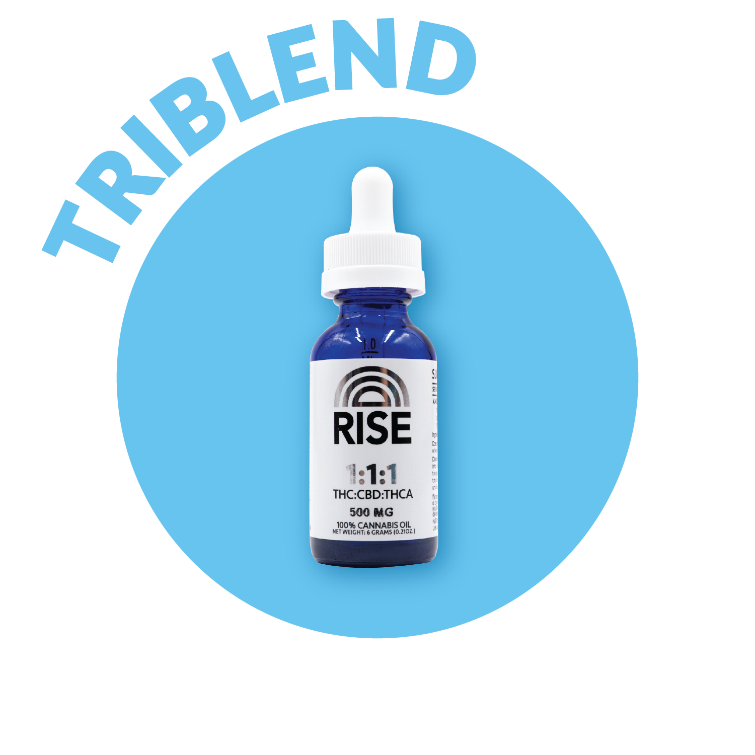 Photograph of product: Rise - 1:1:1 Tincture - 600mg