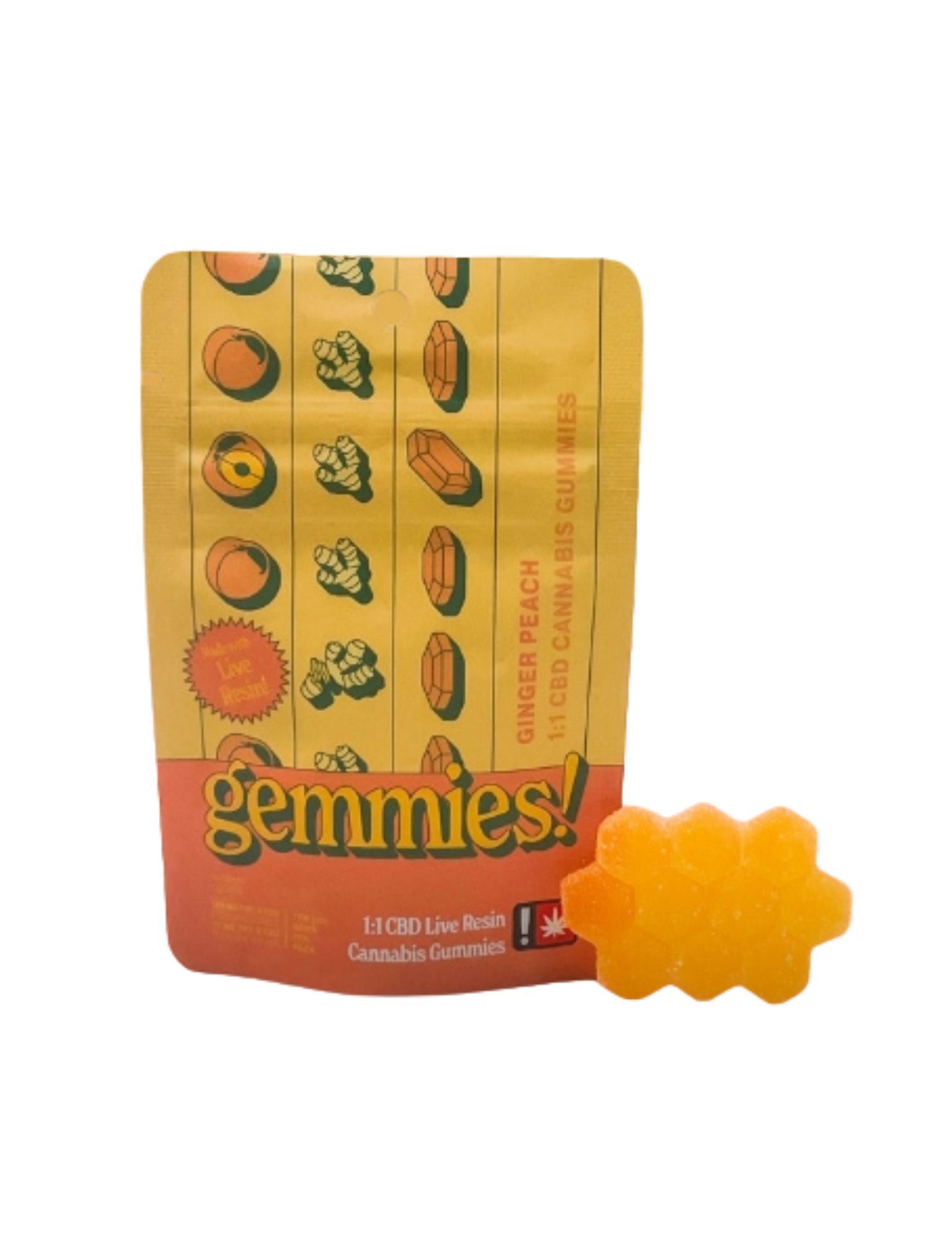 Photograph of product: Higher Culture - Ginger Peach CBD 1: ummies