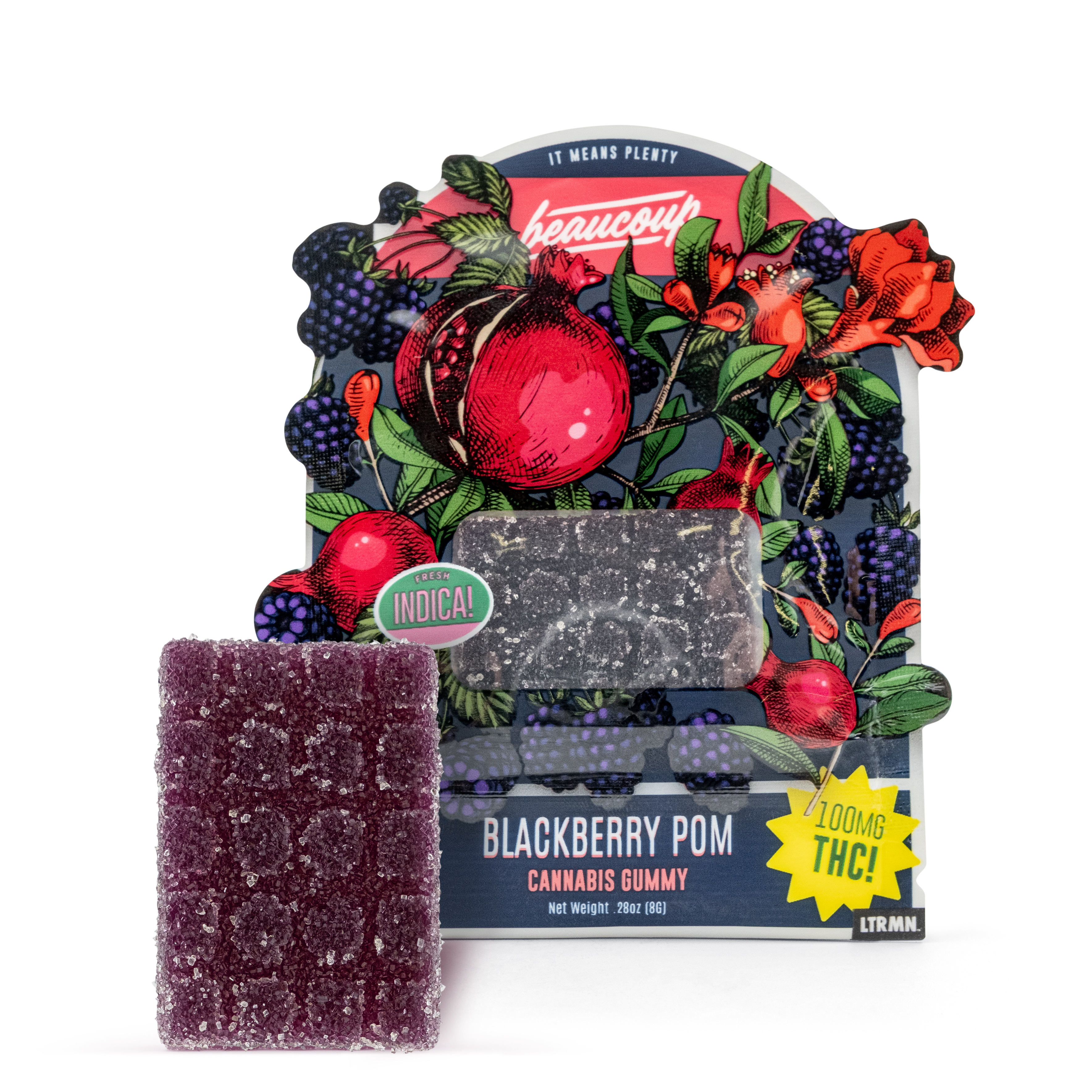 Photograph of product: Blackberry Pomegranate TH-oui Gummy | 100mg