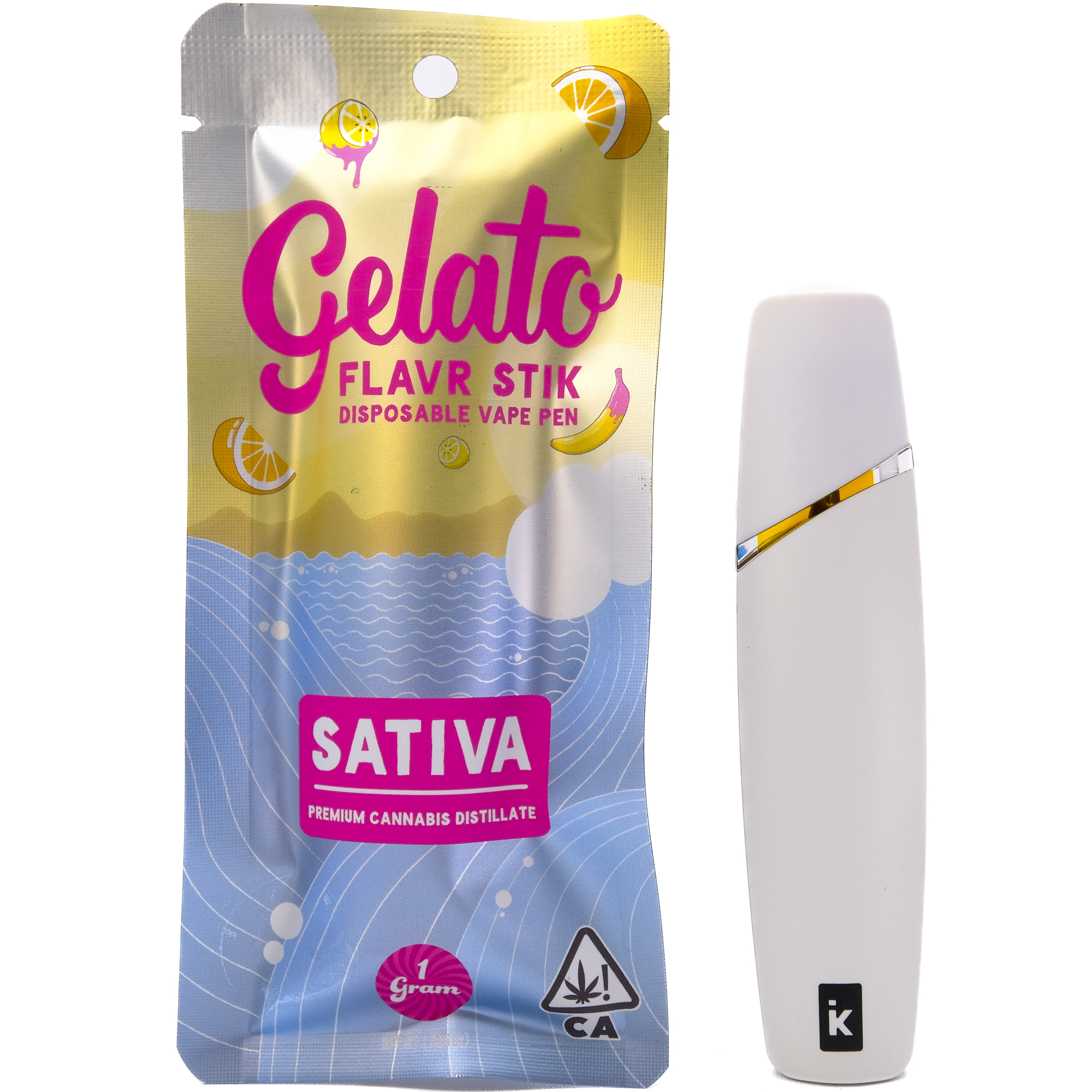 Photograph of product: Island Punch 1g Disposable Cart - Gelato