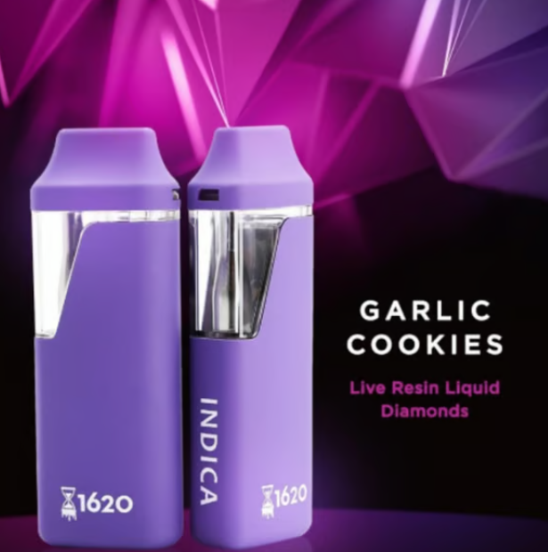Photograph of product: GARLIC COOKIES | LIQUID DIAMONDS | 1G | DISPOSABLE
