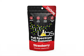 Photograph of product: Lit Labs | Strawberry Pomegranate Sour | Infused Gummies | 200mg | Oui'd