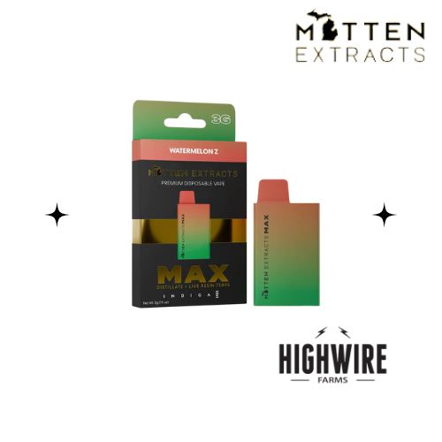 Photograph of product: Mitten Extracts Disposable Watermelon Z 3g