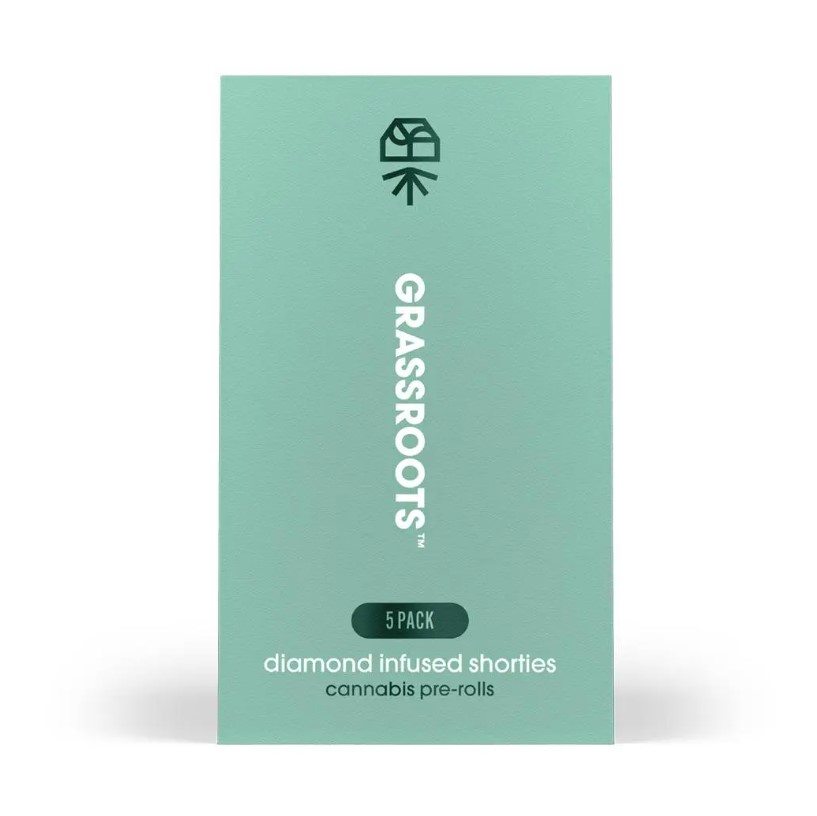 Photograph of product: Grassroots | Novarine (S) | 0.4 x 5ct Diamond Infused Pre Roll Pack
