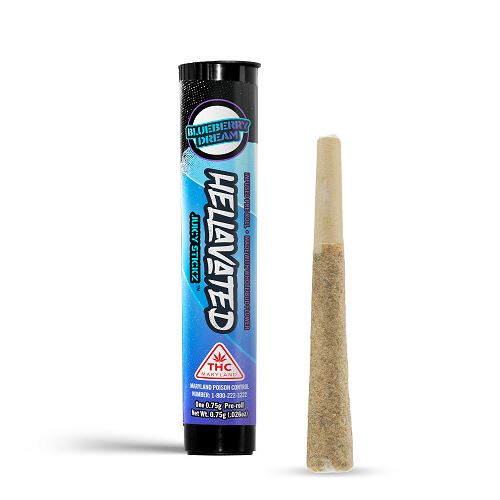 Photograph of product: 0.75g Blueberry Dream Juicy Stickz Infused Pre-Roll