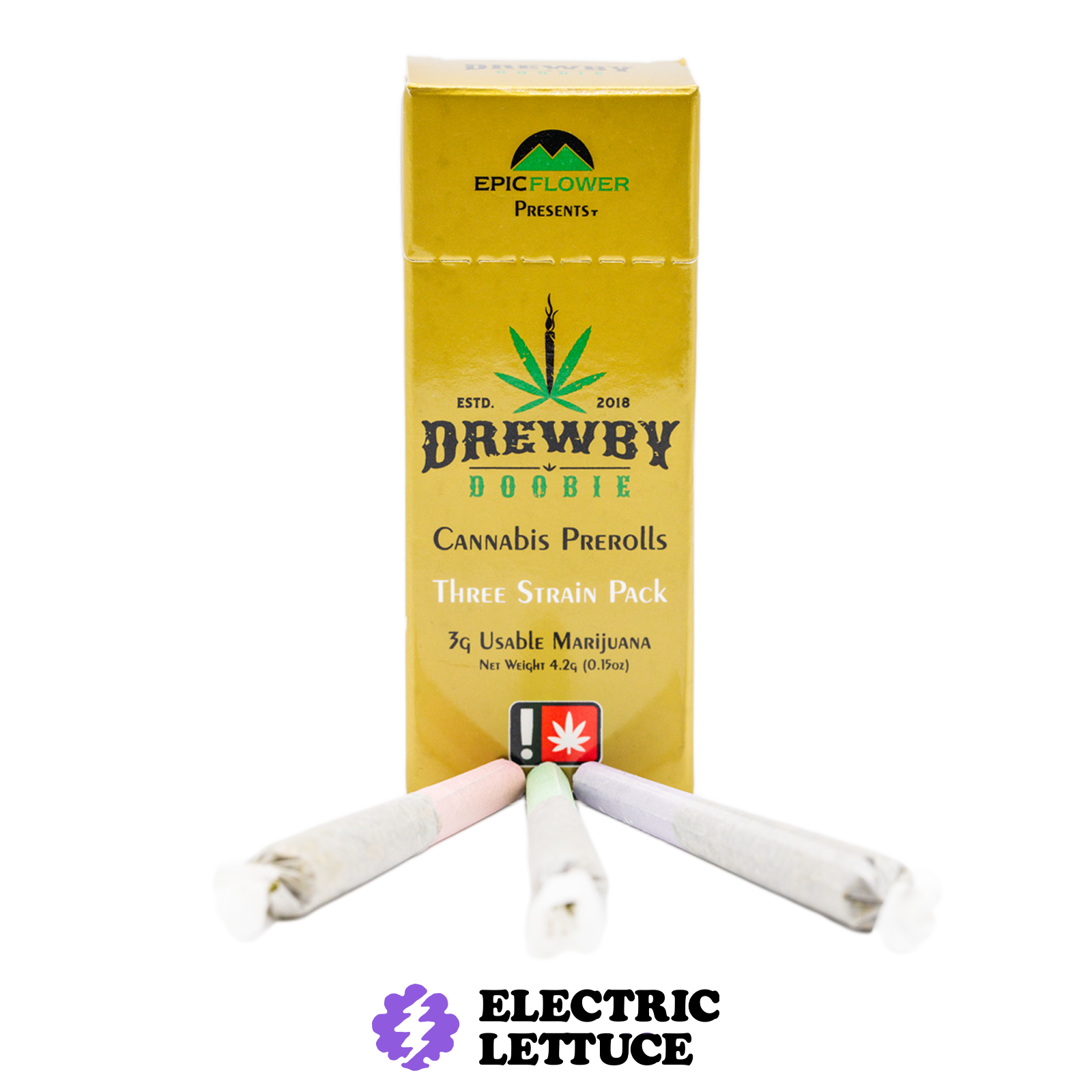 Photograph of product: Drewby Doobie Gush Mints x Black Amber x The Soap 6pk Pre-Roll 0.5g