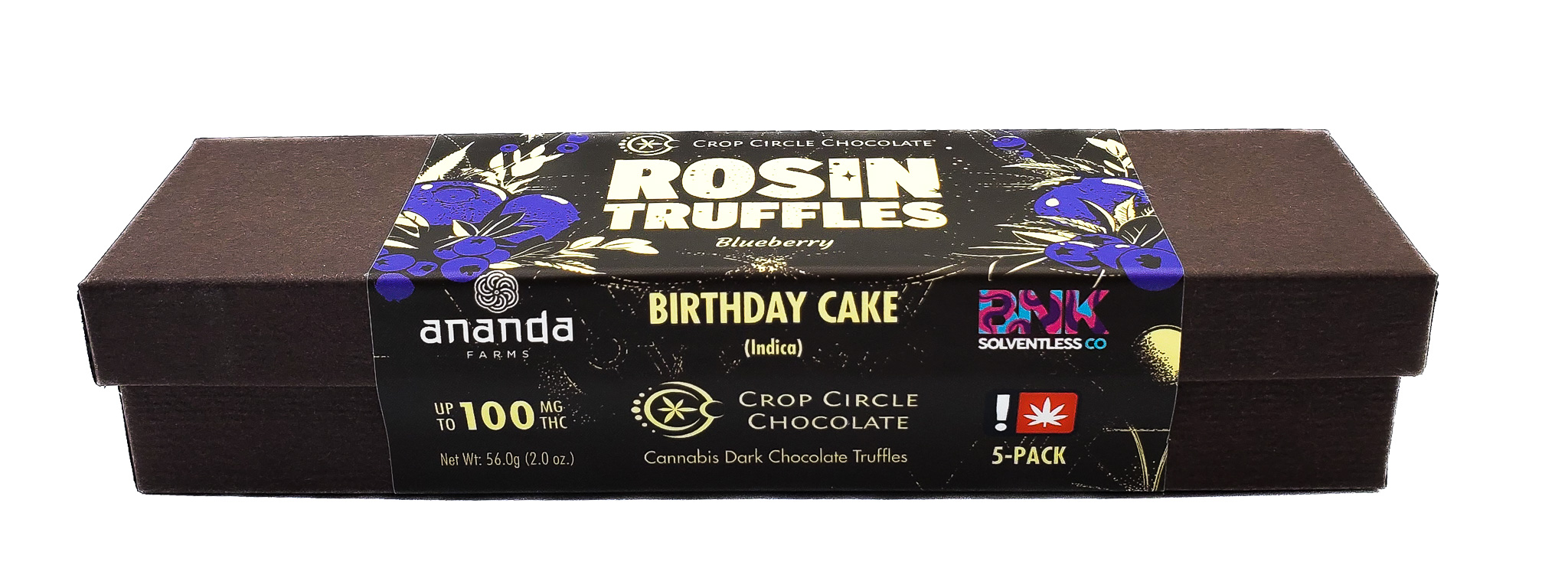 Photograph of product: Crop Circle | 5 pk | Blueberry | 100mg
