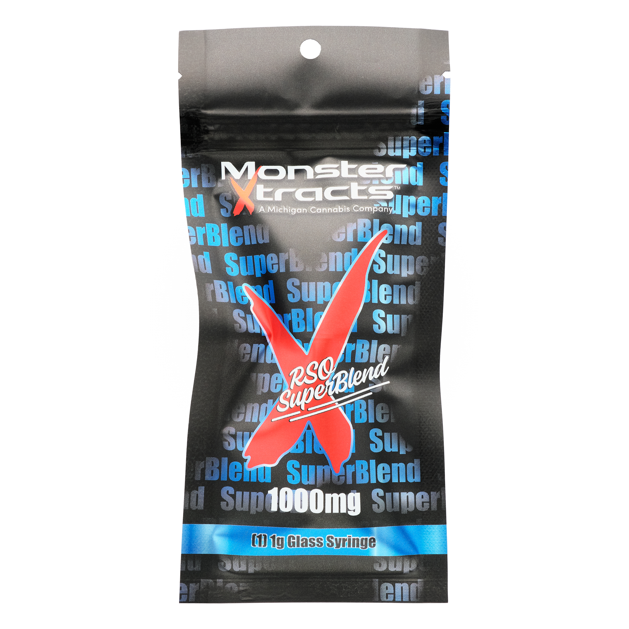 Photograph of product: RSO SuperBlend | 1G Glass Syringe