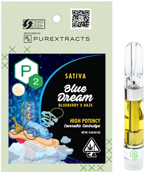 Photograph of Product: Blue Dream (S) High Potency CARTRIDGE 1g - P2