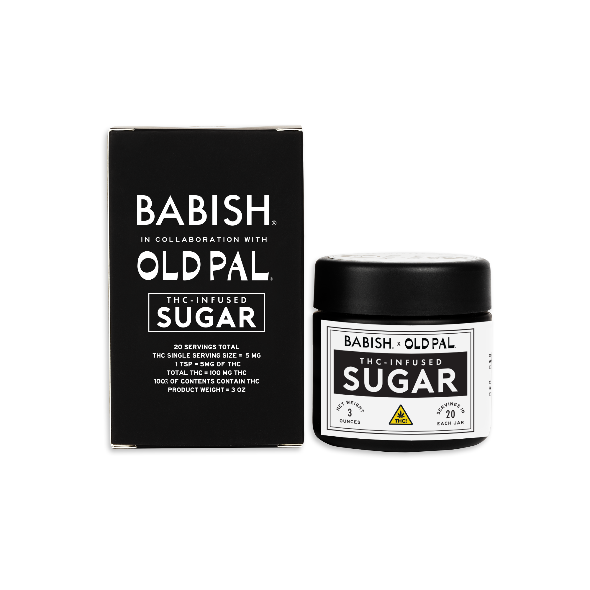 Photograph of product: Old Pal - Infused Sugar- Babish - Babish Infused Sugar - 100mg