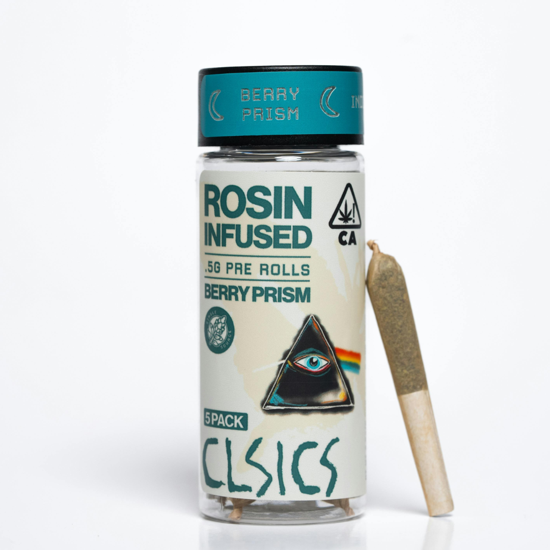 Photograph of product: CLSICS - Berry Prism (Oui'd) 5pk Rosin Infused Preroll 2.5g