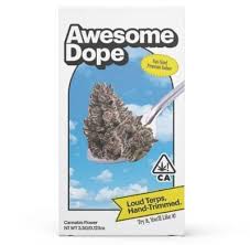 Photograph of product: AWESOME DOPE | PURPLE CREAM | FLOWER | 3.5G