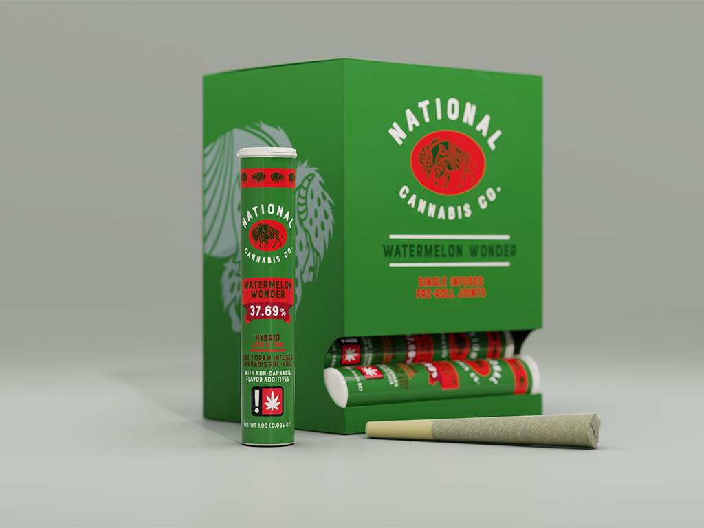 Photograph of product: Watermelon Wonder Infused 1g Pre-Roll