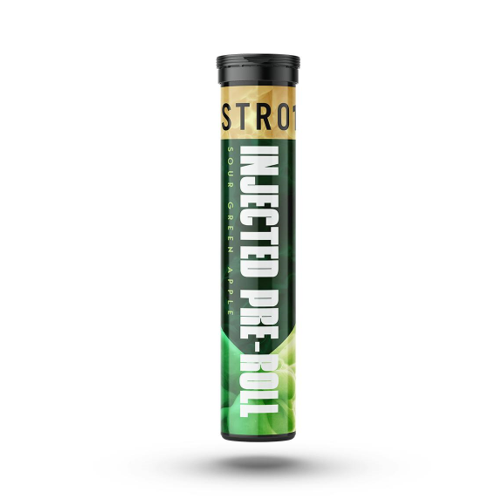 Photograph of product: DISTRO 10 - Sour Green Apple - Infused Pre Roll - - Hybrid
