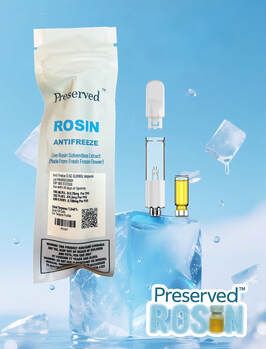 Photograph of product: Antifreeze (H) - Rosin Ampoule Vape Cartridge