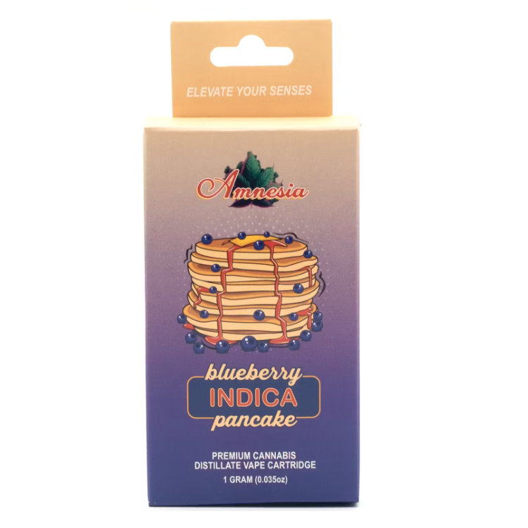 Photograph of product: Amnesia | Distillate Disposable Vape | Blue Razz | 1g
