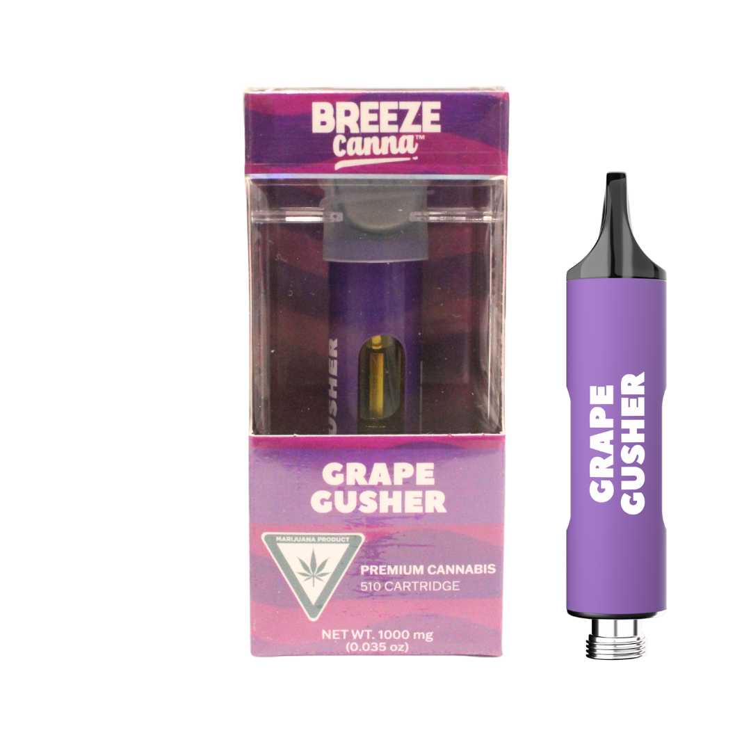 Photograph of Product: Breeze | Grape Gusher Distillate Cartridge | 1g