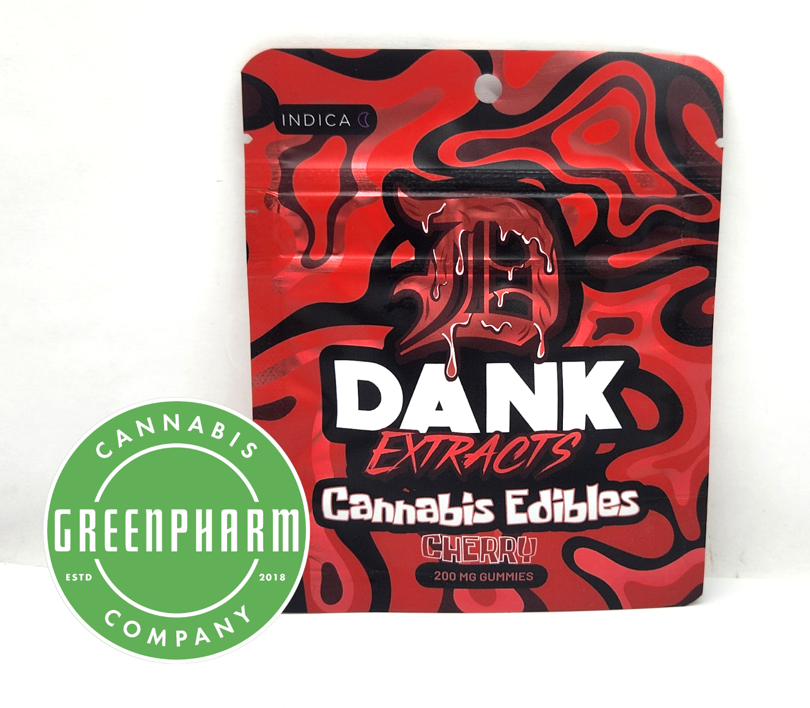 Photograph of product: Edible | Dank Extracts | Cherry Gummies | 200mg