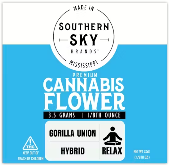 Photograph of product: Southern Sky | 3.5g | Gorilla Union