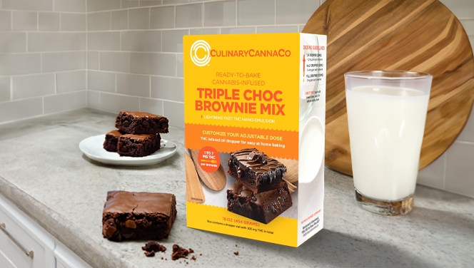 Photograph of product: CulinaryCannaCo Triple Chocolate Brownie Mix
