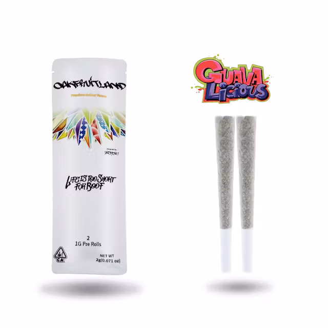 Photograph of product: Oakfruitland 2pk Prerolls 2g Pandora's Box