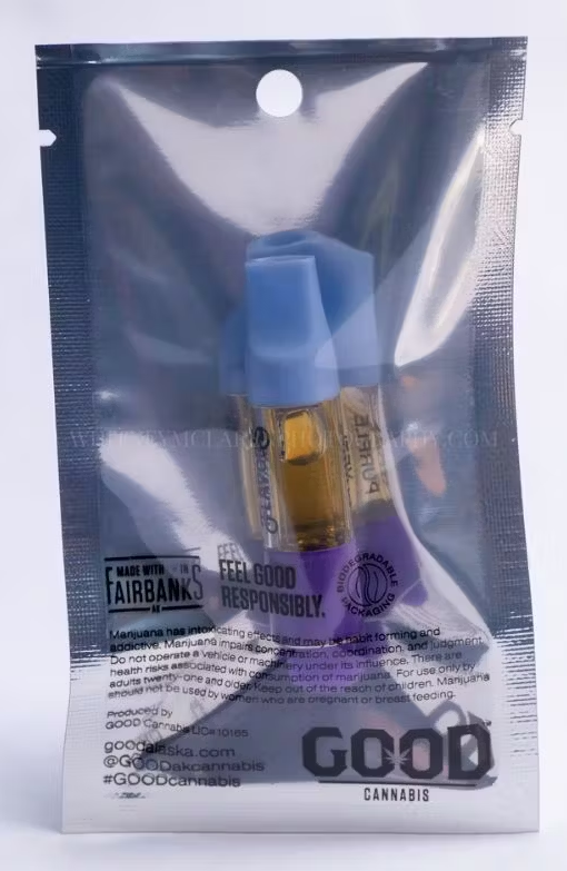 Photograph of product: Purple Yeti GOOD Flavors 510 Cartridges by GOOD Oui'd