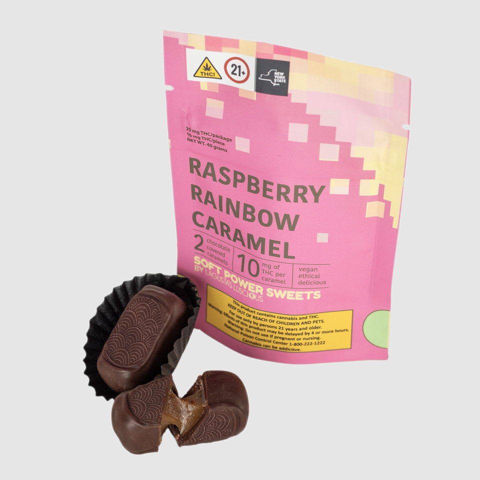 Photograph of product: Soft Power Sweets | Raspberry Rainbow | 20mg 2pk