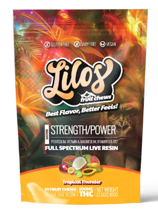 Photograph of product: Tropical Thunder | Live Resin Gummies | 100mg