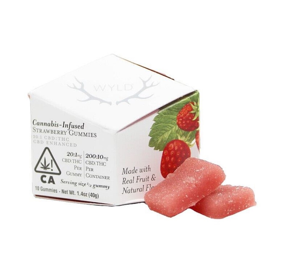 Photograph of product: STRAWBERRY 20:1 (CBD:TH-oui) 10PK