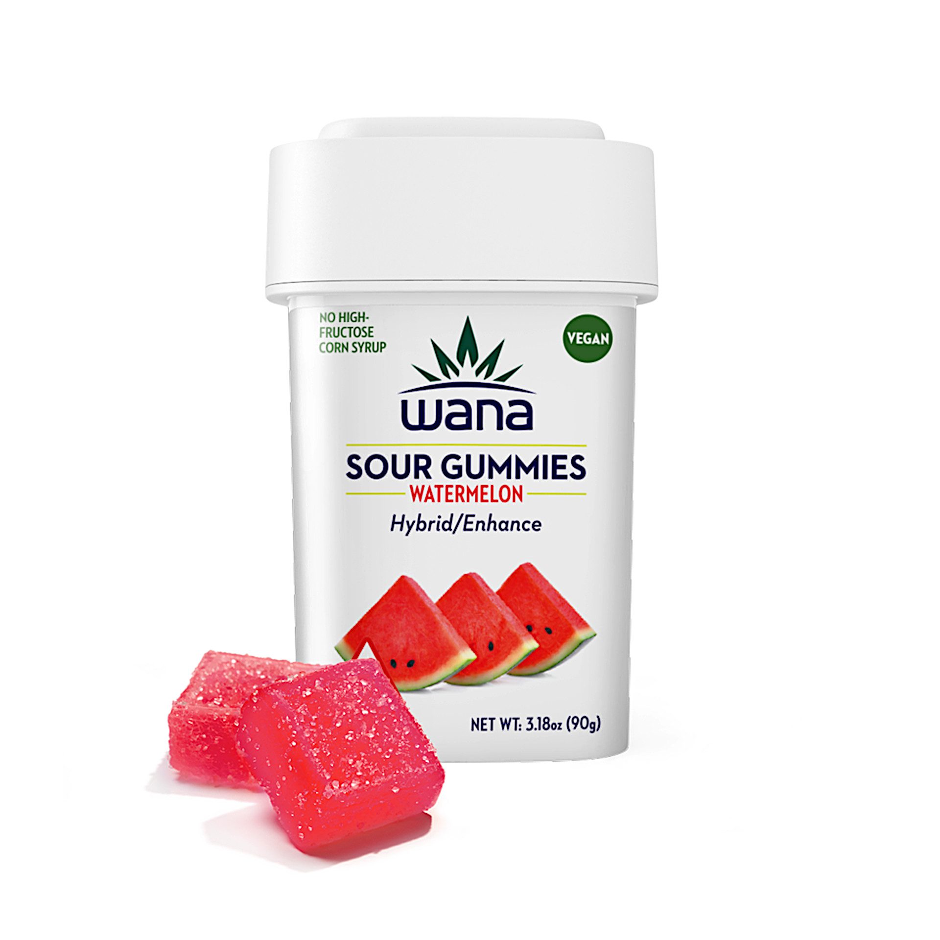 Photograph of product: Wana Watermelon Gummies 10pk 100mg