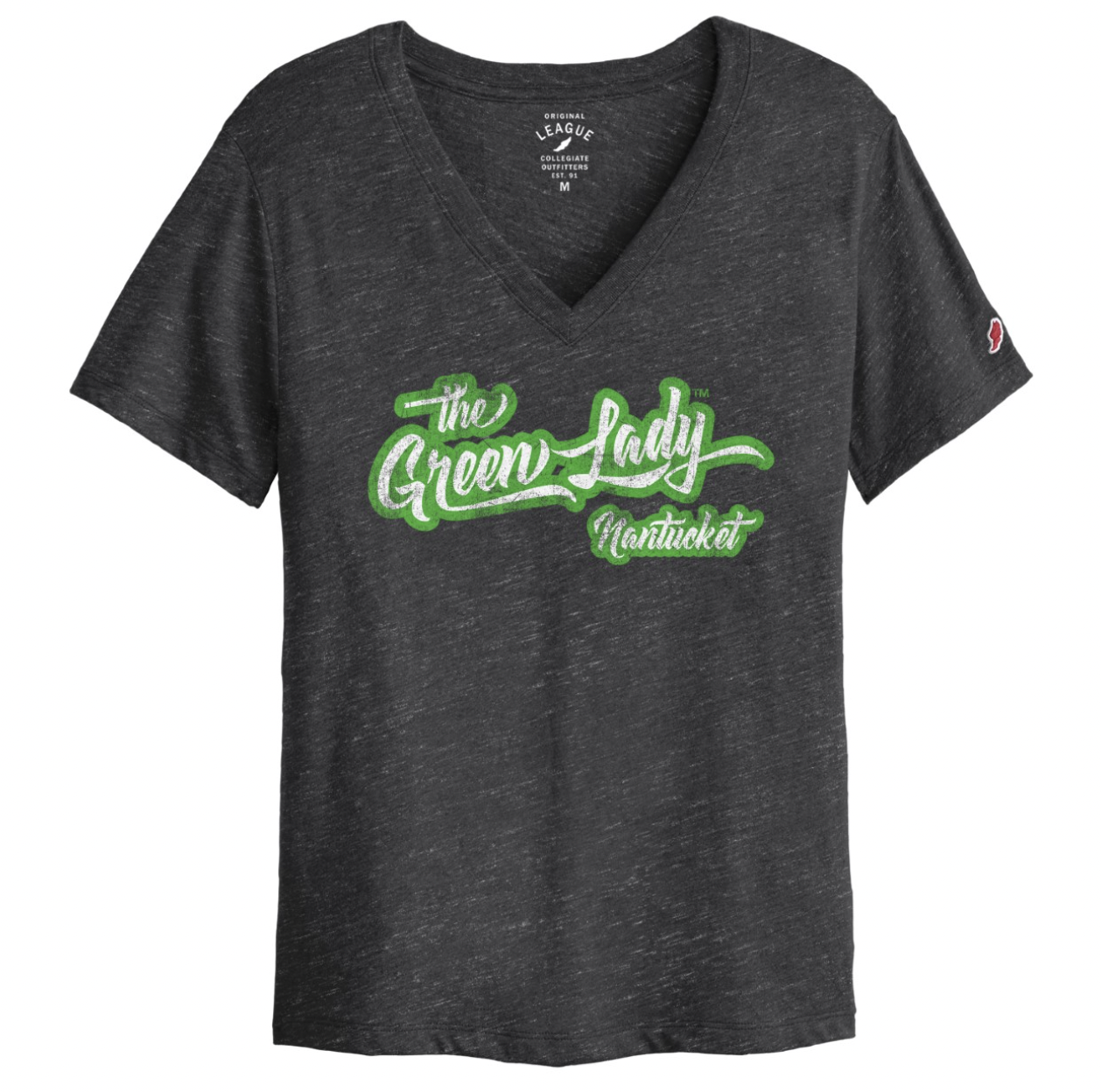 Photograph of product: Green Lady Nantucket V-Neck - Gray (XL)