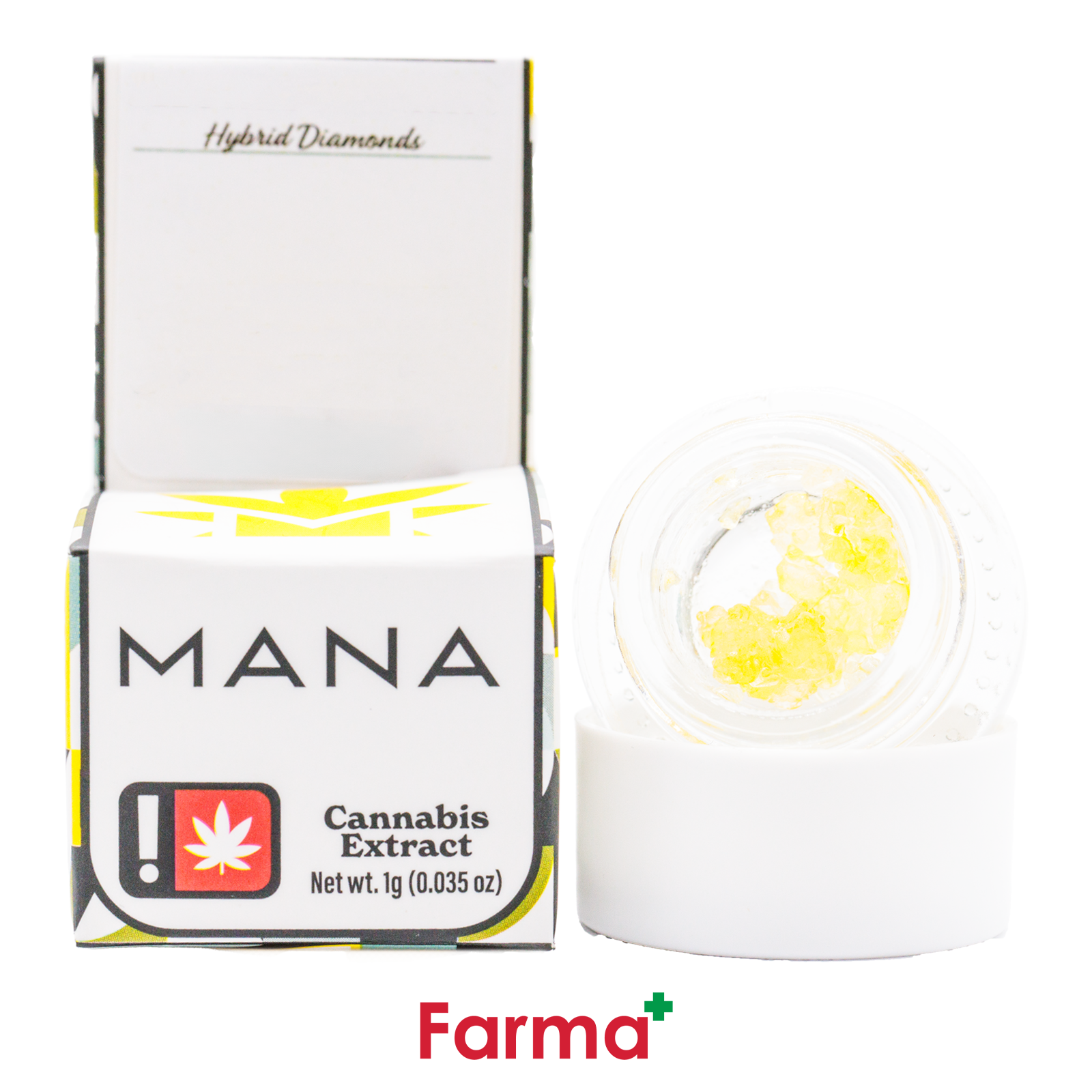 Photograph of product: **Mana Extracts Electric Sunshine Diamonds 1g | R1