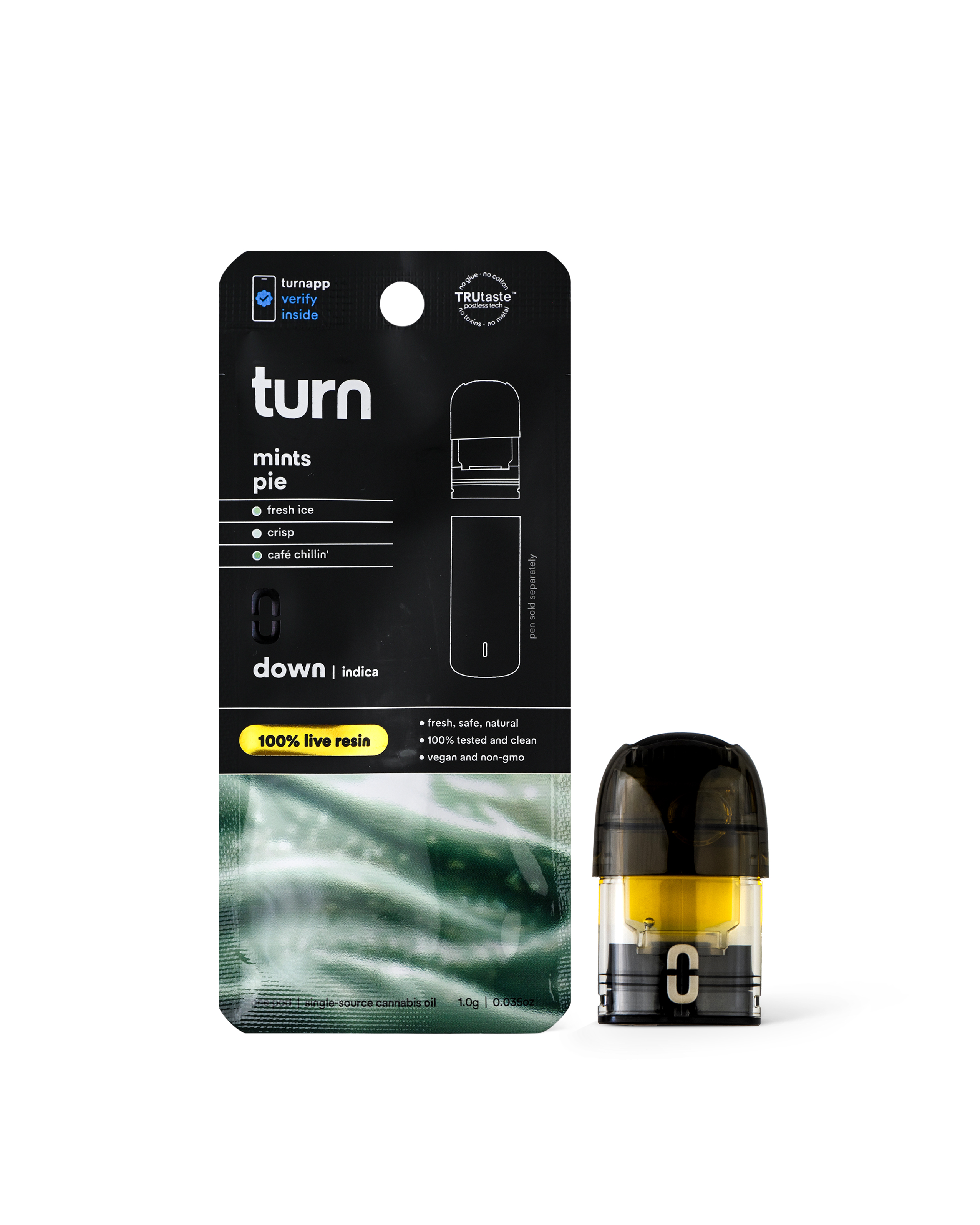 Photograph of product: Live Resin MINTS PIE Down | 1 g Pod