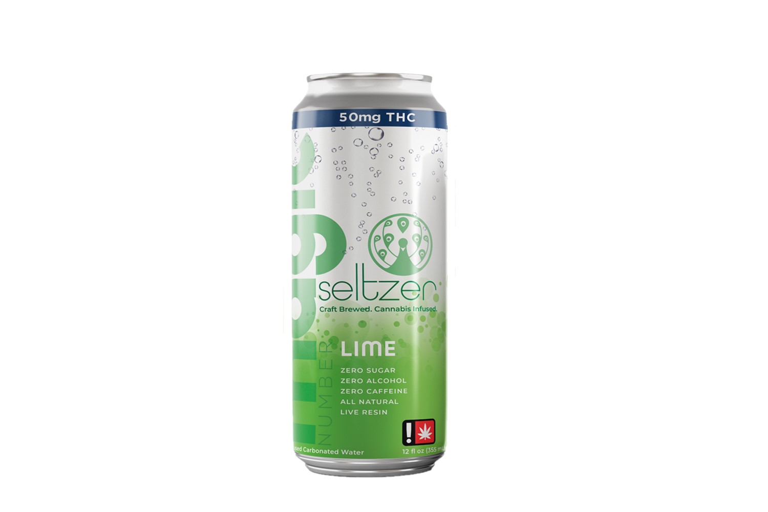 Photograph of product: Rosin Infused Seltzer | Lime | 25mg