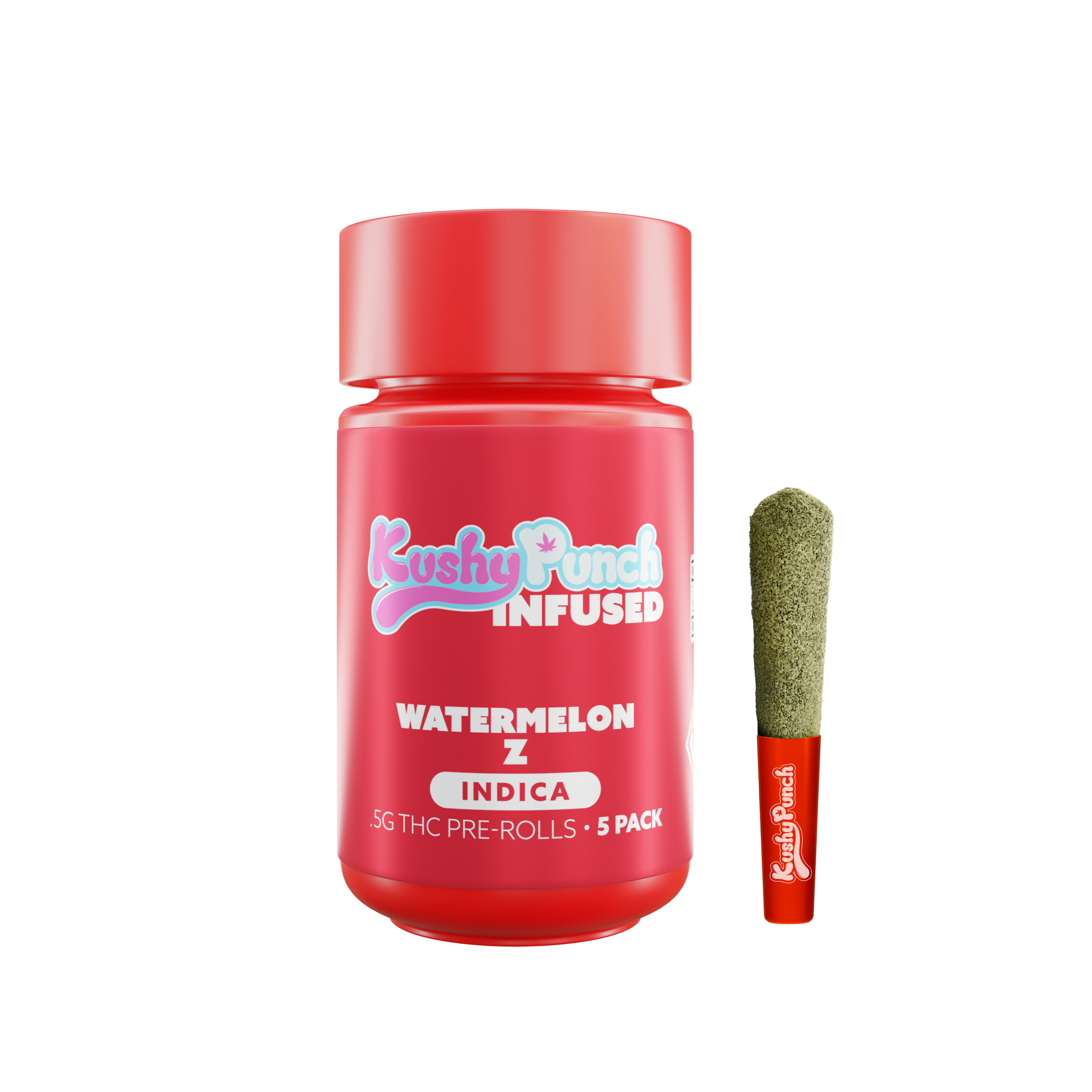 Photograph of Product: Watermelon Z Infused PreRoll 5pk (.5g)