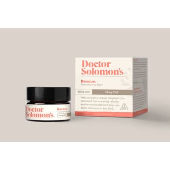 Photograph of product: Dr. Solomon's Unwind Transdermal Balm 3:1 (135mg CBD/45mg TH-oui)