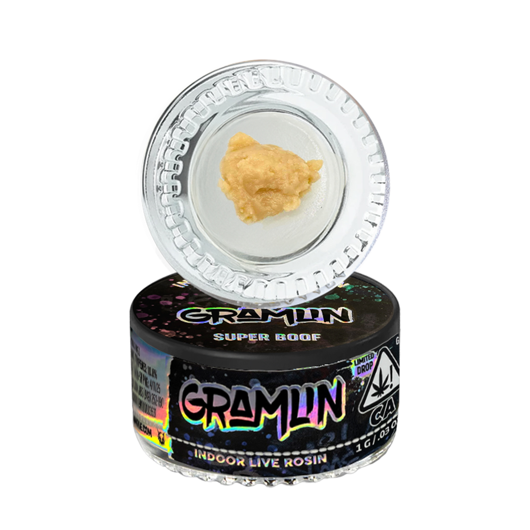 Photograph of product: GRAMLIN INDOOR LIVE ROSIN EXTRACT  SUPER BOOF1G