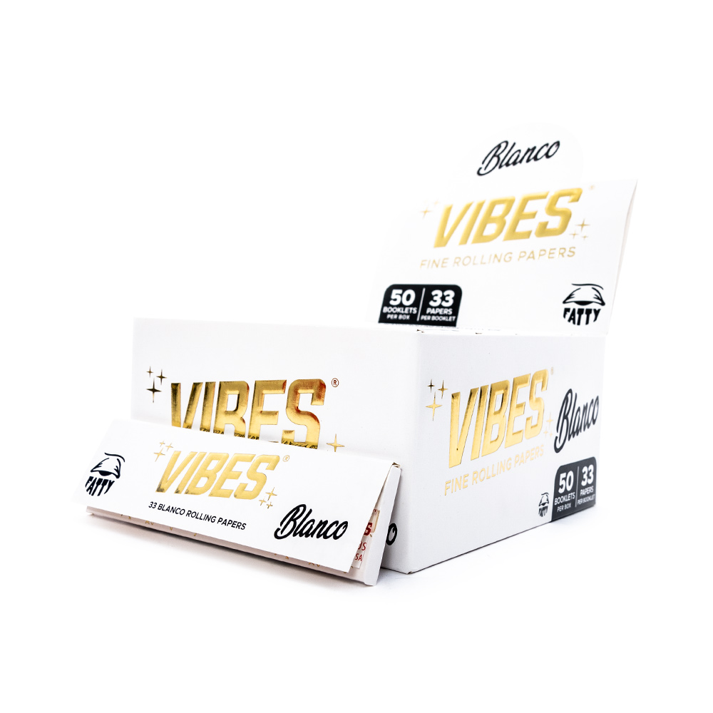 Photograph of product: Vibes - Rolling Papers - Blanco - White - Fatty