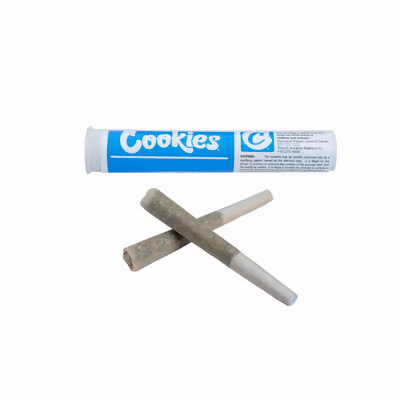 Photograph of product: Cookies Pre-Roll 2pk/1g- Blue Raz