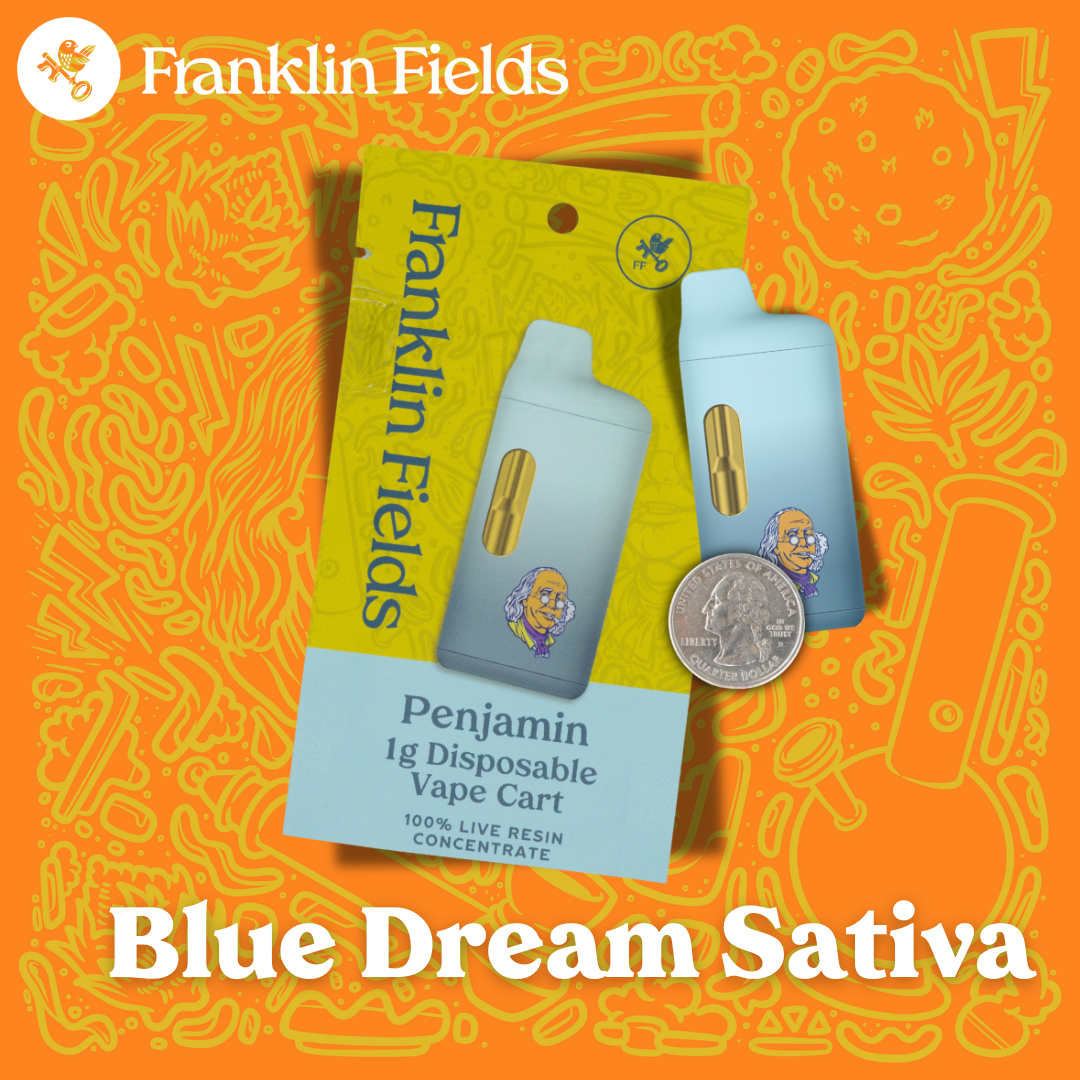 Photograph of product: Franklin Fields Penjamin | Blue Dream Live Resin Disposable