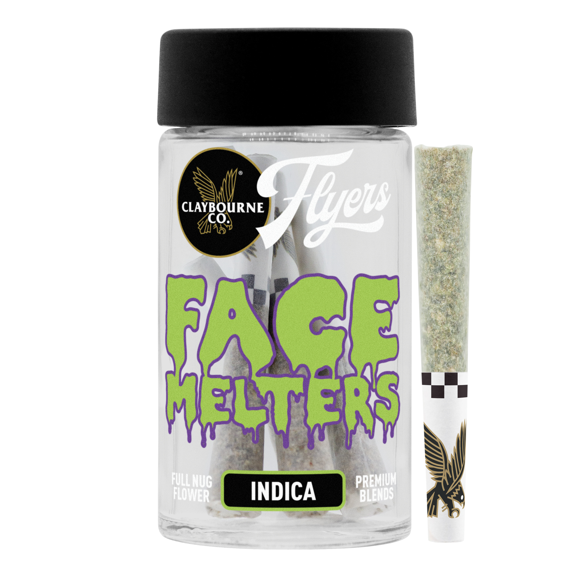 Photograph of product: Claybourne Co. Flyers Full Flower Face Melter (I) Multipack 0.5g 7pk