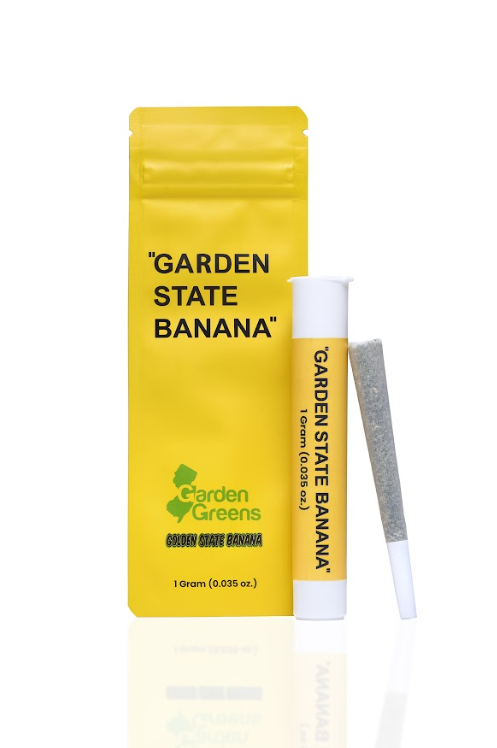 Photograph of product: Garden Greens Pre-Roll 1pk/1g- Banana Sherbert